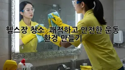 헬스장 청소 : 쾌적하고 안전한 운동 환경 만들기